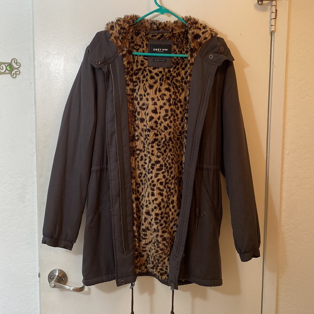 Obey Cheetah Lined Jacket - Picture 3 of 3